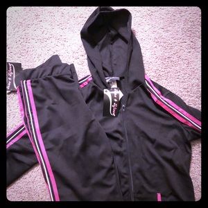 Matching workout suit! Hooded jacket and pants